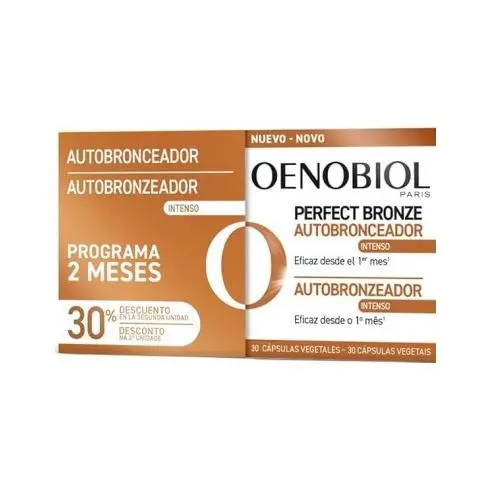 OENOBIOL PERFECT BRONZE AUTOBRONCEADOR INTENSO DUPLO 30+30 CAPSULAS VEGETALES - 1