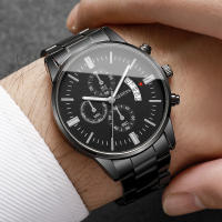Reloj De Negocios Para Hombre Moda 3/4PCS Lujo Calendario Reloj De Cuarzo Sin Caja Material De Pulsera Y Caso De Aleación Resistencia a Agua Nula - details 2