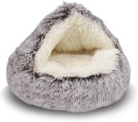 Cama De Gato Redonda De Peluche Suave Y Cálida Almohadilla Para Mascotas 2 En 1 Saco De Dormir Nido Para Pequeños Perros Y Gatos - details 0