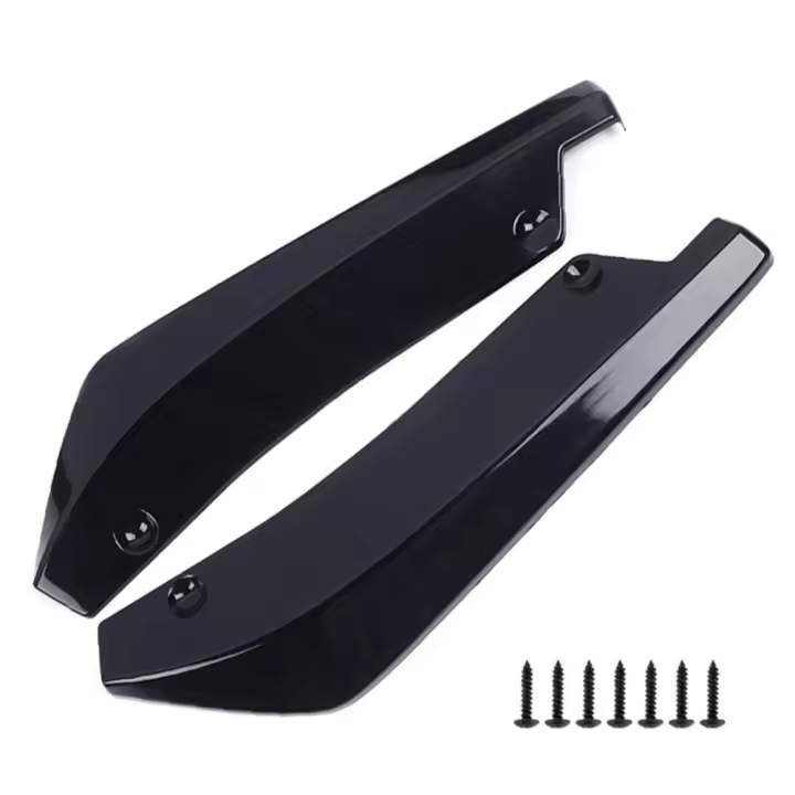 Spoiler De Fibra De Carbono Para Coche Universal Protección Contra Rasguños Difusor Splitter Delantero Y Trasero Extensión De Borde Lateral - 1
