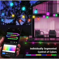 Tuya Smart WIFI Bombilla LED Cadena De Luz USB 15M 25 Bombillas Luces De Navidad Para Decoración De Habitaciones Jardines Y Bodas Guirnalda De Luces LED - details 4
