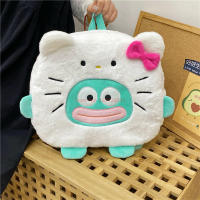 Nueva Mochila De Hombros Kawaii Sanrio Hangyodon Con Diseño De Hello Kitty Y Gato Pequeño De Color Contraste Mochila Versátil Para Adultos Y Adolescentes - details 4
