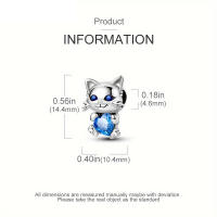 Encantadores Colgantes De Animales De Plata Para Mujer Joyería De Pulsera Y Collar Forma Irregular Sin Certificación - details 118