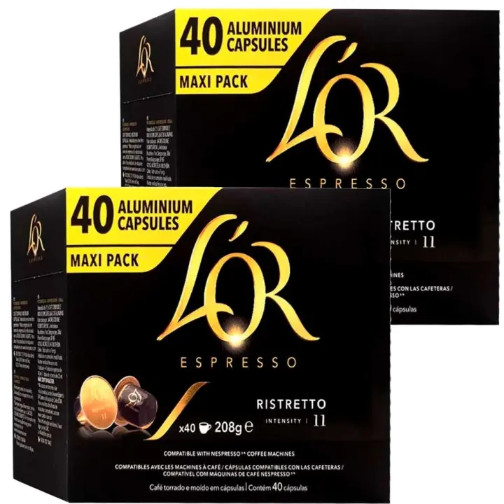 Ristretto L'OR 80 Cápsulas Maxi Pack compatibles Nespresso - 1