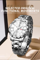 Reloj De Pulsera Para Hombre BINBOND Marca Top Lujo Resistente Al Agua Luminoso Con Fecha Y Día De La Semana Reloj De Acero Inoxidable Cuarzo - details 8