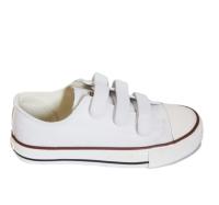 Zapatillas bambas de lona y puntera de goma de Andy-Z con velcro - details 1