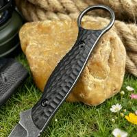 Cuchillo Multifuncional De Acero Inoxidable Para Camping Y Pesca Con Funda K Y Anillo De Cuerda De Escalada Lightweight - details 4