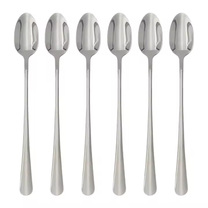 WAI 2 MARKET - Juego de Cucharas Largas de Acero Inoxidable para Cócteles, Bebidas Frías y Batidos – Disponible en 6, 12 o 36 Piezas, Resistente, Duradero, Apto para Lavavajillas, Ideal para Bares, Restaurantes y Fiestas - 1