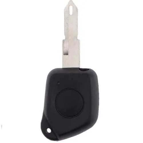 AUTOZOCO Carcasa Mando Llave del Coche 1 Boton Compatible con Peugeot - SIN ZOCALO DE Pila - 205, 206, 306, 106, 405, 406 - Recambio Llave vehiculo - sin zocalo de Pila - 1