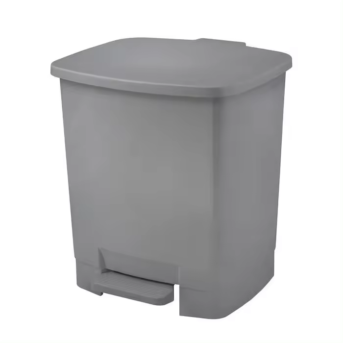 FAIBO PAPELERA DE PEDAL GRIS CAPACIDAD 22 LITROS VARIOS PAPELERIA - 1