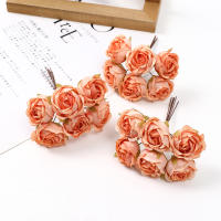 6Pcs Arreglo De Flores Artificiales Peonía Para Decoración De Hogar Y Bodas Decoración De Habitaciones Falsas Flores Para Wreaths De Manualidades Y Regalos - details 10
