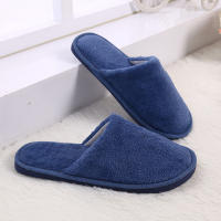 Zapatillas De Casa Para Mujer Invierno Cómodas Y Térmicas Plush Antideslizantes Corduroy Interior Suave Zapatos De Interior Unisex - details 10