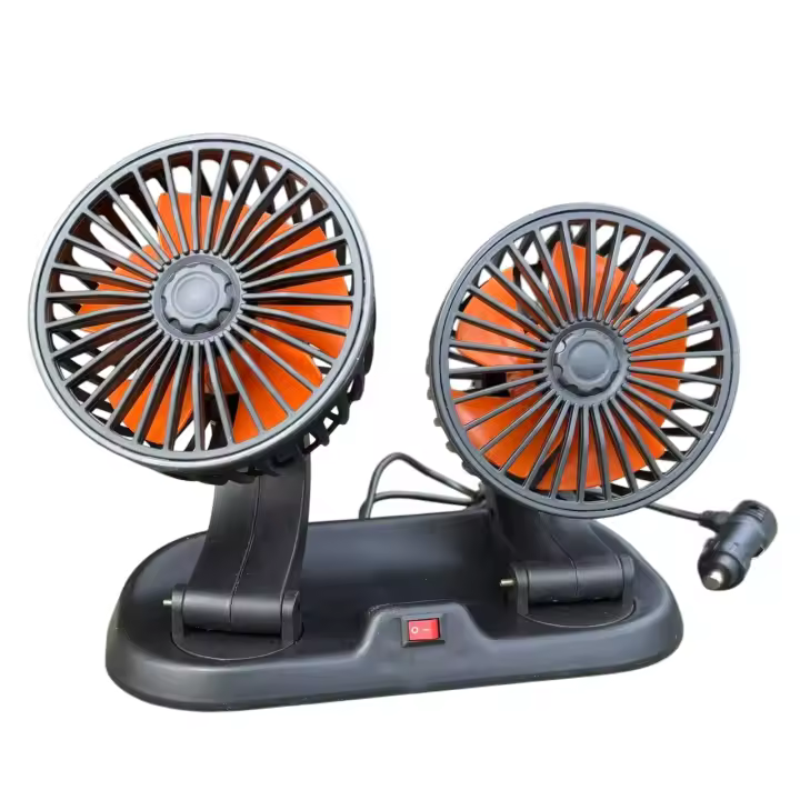 Ventilador para Coches Camiónes Giratorio 360º con su Mango Ajustable con Enchufe de mechero12V / 24 V (Modelo A); Cable USB 5V (Modelo B) - 1