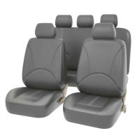 Funda De Asiento De Coche De Cuero PU Transpirable Cubierta Completa Para 5 Sitios Ajuste Con Airbag Compatible Con Todas Las Estaciones - details 8