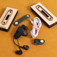 Plantilla De Cuero Para Artesanía Cortador De Cable USB Organizador De Alambre De Auriculares Con Hebilla De Almacenamiento Molde De Cuchillo - details 4