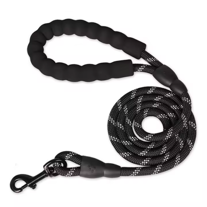 Correa De Mascota 1.5m Con Manija Reflectorizada Y Confortable Para Perros Pequeños Medianos Y Grandes Material De Nylon - 1