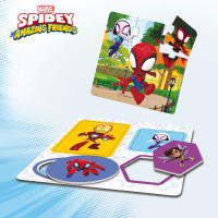 Spidey - Set 10 Juegos educativos Spidey para niños con fichas de cartón y cilindros de plástico, Superhéroes Marvel, Juego Spiderman, Juguete para niños y niñas, Regalo a partir de 2 años - details 4