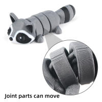 Modelo De Decoración Hecho a Mano Raccoon 3D Impreso Bucket Juguete Para Niños Tamaño 9x8cm Material Plástico Unisex - details 4