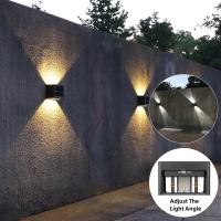 Lámpara De Jardín Solar LED Exterior Impermeable Ajuste De Ángulo Para Pared Balcón Escalera Cepillo De Lavado De Luz Solar Ahorro De Energía - details 3