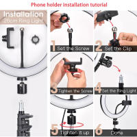 Anillo De Luz LED Para Selfies 26cm Regulable Sin Trípode 12 Pulgadas Luz Redonda Para Fotografía Y Videos De TikTok - details 0