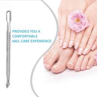 Doble Cabeza Pusher De Cutícula Herramienta De Eliminación De Uñas De Gel Limpieza De Suciedad Y Piel Muerta Herramienta De Manicura De Acero Inoxidable - details 6