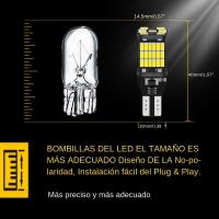 2pcs Luz De Freno Retroiluminada LED T15 921 912 W16W T16 Canbus 45SMD Luz De Señal De Volante Luz De Apoyo Blanco Amarillo 12V 24V Universal - details 1