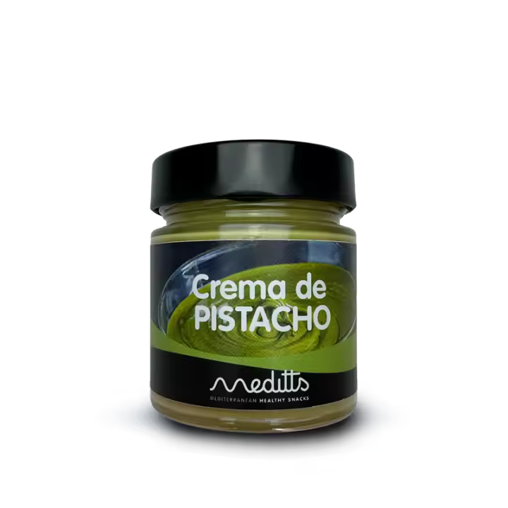 Meditts Crema de Pistachos 200g - Con Azúcar, 15% Pistachos Origen España - 1