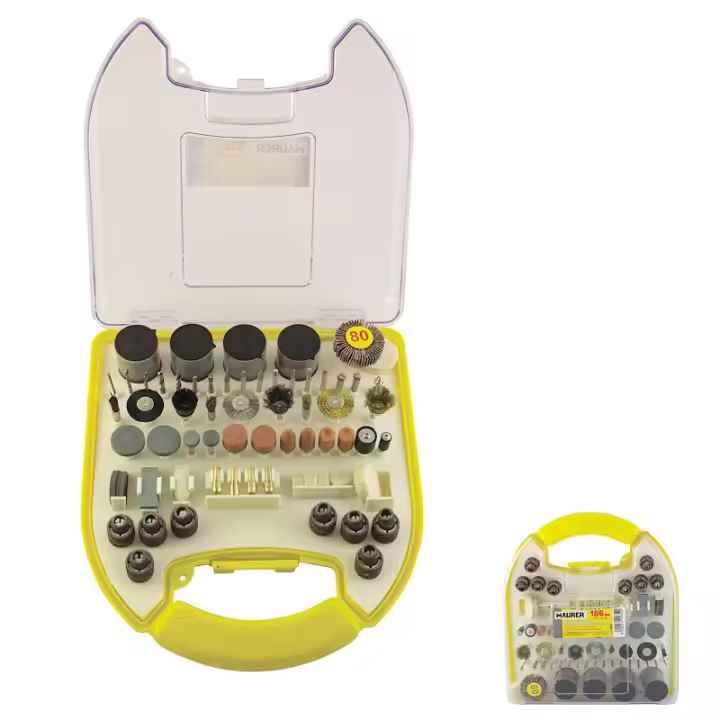 Maurer Kit Accesorios Multiherramienta para mini amoladora (186 piezas) - 1