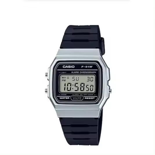 Casio F-91WM-7ADF Reloj Digital Retro, Resistente al Agua 30M, Alarma, Luz LED y Calendario Automático - 1