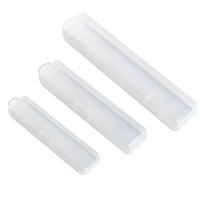 Organizador De Maquillaje Portátil En Plástico Con Cubierta Para Cepillos Y Lápices De Cejas Translúcido Accesorios De Almacenamiento - details 6