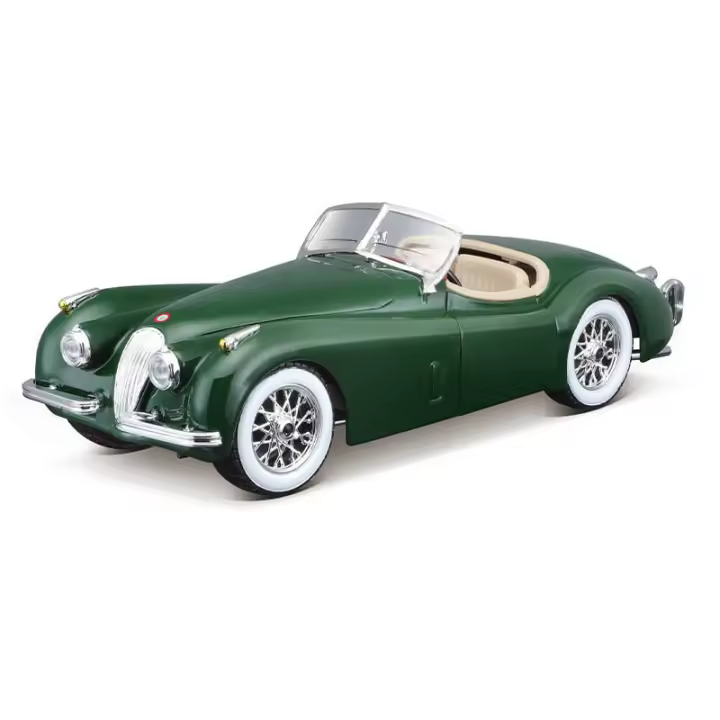 BBurago 1:24 Jaguar XK 120 Roadster 1951 Coche De Carreras De Lujo En Aleación Modelo De Coche Con Efecto De Retroceso Regalo Colección De Vehículos Diecast - 1