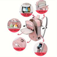 Mochila De Viaje Para Mujer Grande Capacidad Impermeable Antirrobo Con Correa De Equipaje Y Puerto USB Casual Duffel Bag - details 2