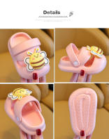 Zapatillas De Verano Para Niños Y Niñas Con Diseño De Abeja Grande Suela De EVA Suave Para El Hogar Zapatos De Interior Unisex - details 4
