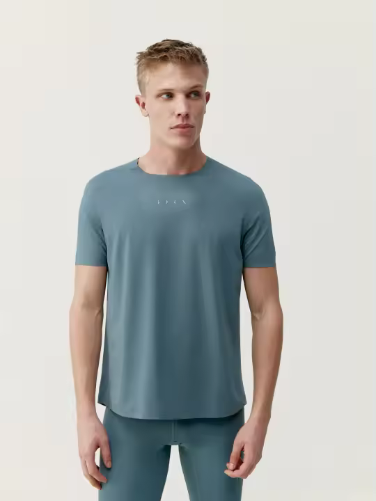 Born Living Yoga T-Shirt Vostok Grey Green - 1
