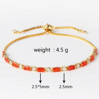 Pulsera De Lujo Arco Iris Iced out Con Zirconia Para Mujer Ajustable Y Charm Bracelets Moda Hippie Joyería Regalos - details 2