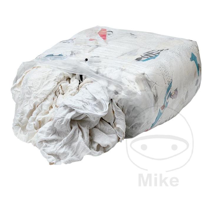 Cleaning Rags 10 Kg - High-Quality White Non-Woven Fabric for Deep Cleaning, Lint-Free, Pack of 10 kg, Ideal for Car Detailing and Industrial Use, Compliant with DIN 61650.