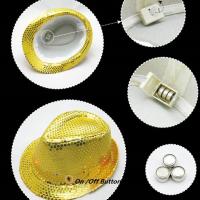 Sombrero De Jazz LED Colorido Para Fiesta Carnaval Luz Encendida Sombrero De Linterna Para Adultos Hombre Mujer Sombrero De Fiesta De Glitter - details 8