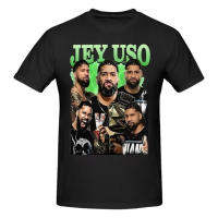 Camiseta Jey Uso Yeet Logo Para Hombres Y Mujeres Moda Casual Hip Hop Cuello Redondo Manga Corta Unisex Comoda Todas Las Estaciones - details 2
