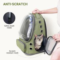 Mochipa Transportadora para Gatos, mochipa para mascotas con burbujas grandes y transpirables, 42 cm x 34 cm x 27 cm, color verde - details 1