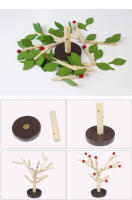 Puzzle 3D De Madera DIY Modelo De Árbol Juguete Educativo Montessori Para Niños Regalo Bloques De Rompecabezas Asamblea Unisex - details 6