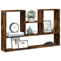 vidaXL Estantería de pared madera de ingeniería 99x15x60 cm en color Blanco/Madera antigua/Gris sonoma y más | almacenamiento funcional diseño moderno para baño dormitorio sala - details 8