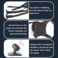 Monitor De Bebé WiFi Cámara De Vehículo Con Visión Nocturna Rotación De 360° Espejo Para Asiento Trasero Sin Cable Resolución SD 720P - details 6