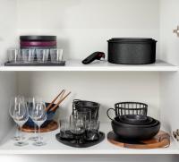 Set de 7 piezas Tefal Ingenio Black Stone apilable, revestimiento antiadherente, indicador de temperatura, fabricado en Francia, inducción L3998702 - details 3