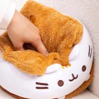 Cojín De Peluche Gato De Biscocho Chocolate 15cm Juguete Suave Para Niños Regalo De Cumpleaños Muñeco De Animal Hinchable - details 15