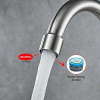 BIT Grifo monomando de cocina de agua fría, giratorio 360°, grifo monomando para fregadero de cocina, acero inoxidable - details 2