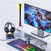 Lámpara De Ambiente LED RGB Para Decoración De Habitación Y Juego De PC Luz Nocturna Bluetooth Para Mesa Y TV Iluminación De Modo Contemporáneo - details 6