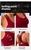 New Women's Seamless Yoga Tank Top with Eight Straps Cross Solid Color High Elastic Sports Bra and Bra Free Fitness Tank Top - details 1