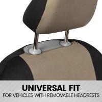 Fundas de asiento beige: Fundas de asiento de coche - details 1
