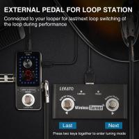 Pedal De Tuner Externo Inalámbrico Lekato Para Guitarra Looper Smartphones Y Tabletas Control De Página Efecto Pedal De Guitarra - details 6