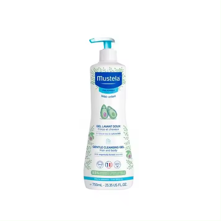 Mustela Bebé Gel de Baño Suave 750 Ml para Piel Sensible Ph Neutro Sin Jabón con Vitamina B5 - 1